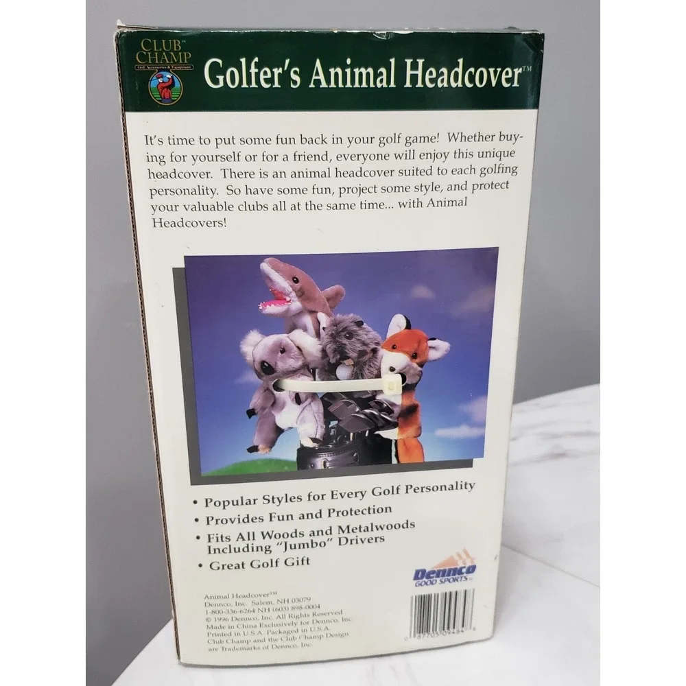 Beaver Golf Club  Headcover Plush Stuffed Animal Novelty Gift Caddyshack Style
